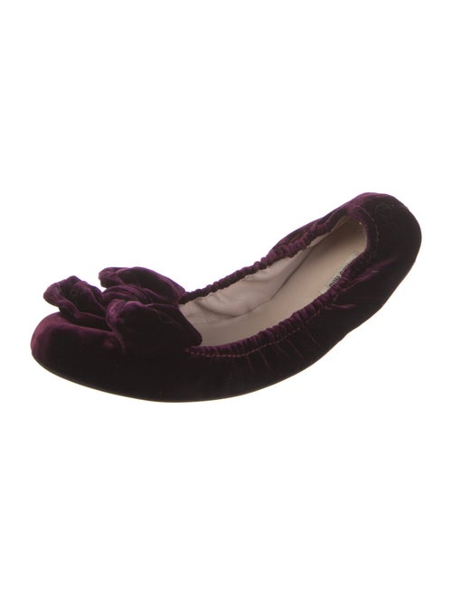 Miu Miu Velvet Ballet Flats
