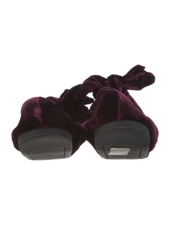 Miu Miu Velvet Ballet Flats