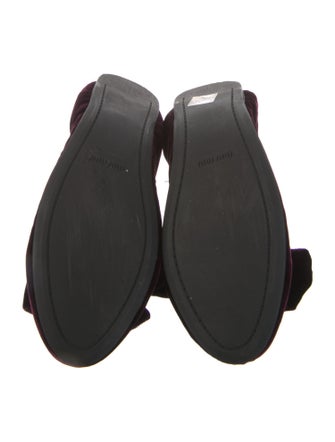 Miu Miu Velvet Ballet Flats