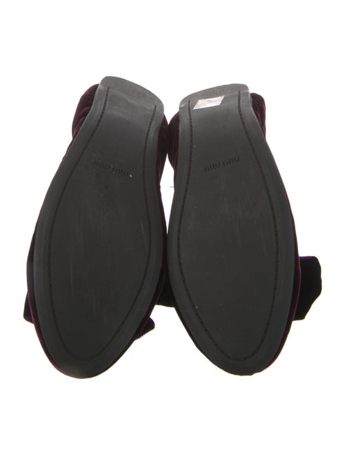 Miu Miu Velvet Ballet Flats