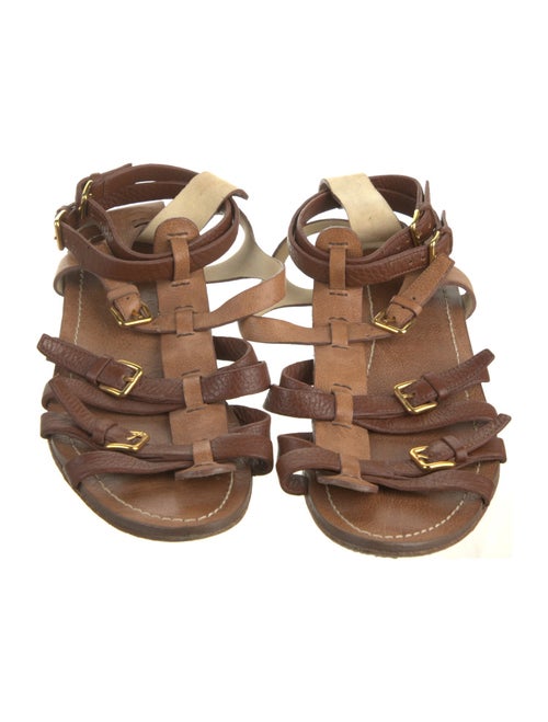 Miu Miu Leather Gladiator Sandals