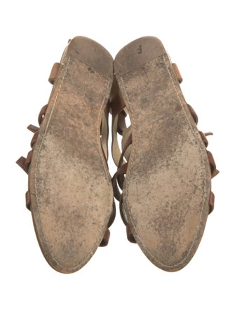 Miu Miu Leather Gladiator Sandals