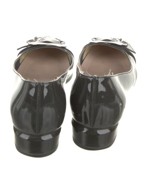 Salvatore Ferragamo Patent Leather Crystal Embellishments Pumps