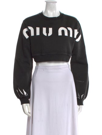 Miu Miu 2023 Graphic Print Sweatshirt