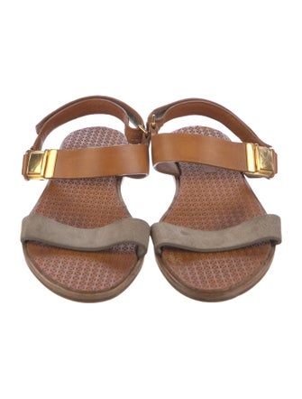 Miu Miu Leather Slingback Sandals