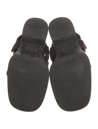 Miu Miu Suede Studded Accents Moto Boots