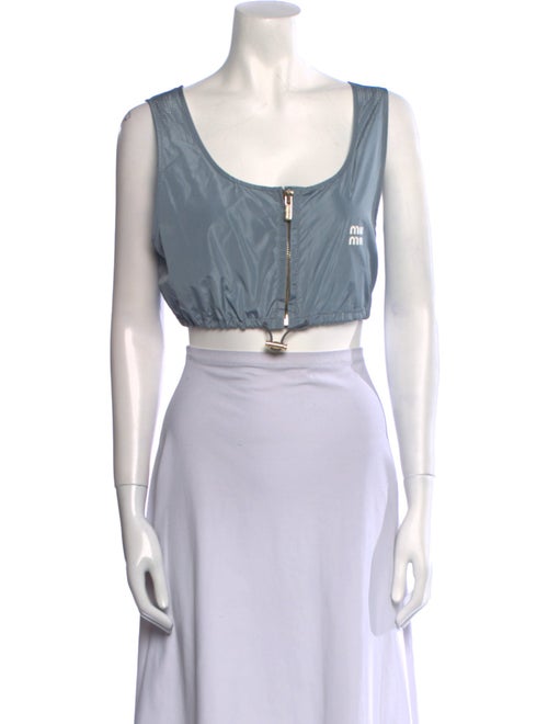 Miu Miu 2023 Scoop Neck Crop Top