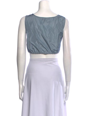 Miu Miu 2023 Scoop Neck Crop Top