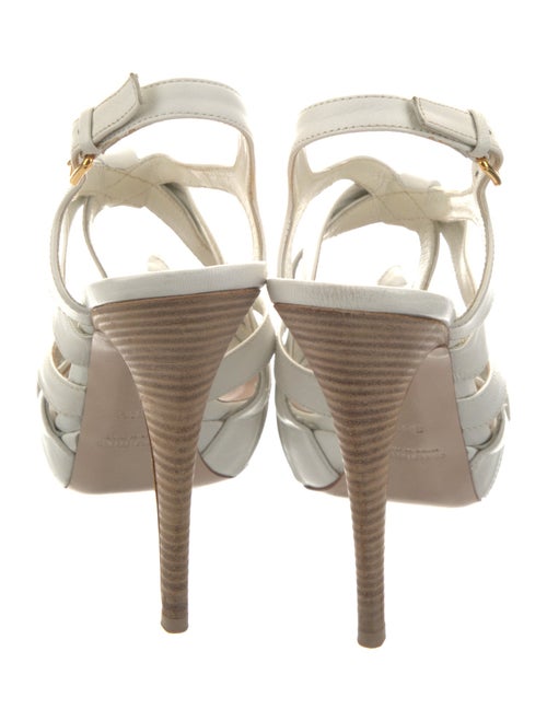 Miu Miu Leather Slingback Sandals