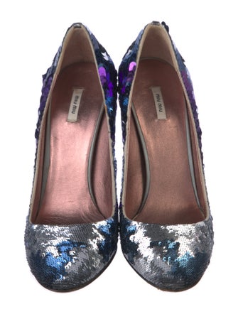 Miu Miu Sequins Sequin Embellishments Pumps