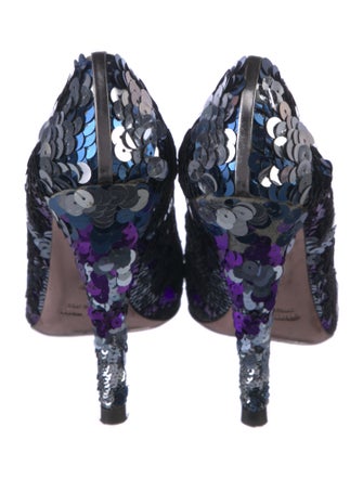 Miu Miu Sequins Sequin Embellishments Pumps