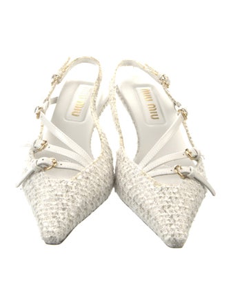 Miu Miu Leather Slingback Pumps