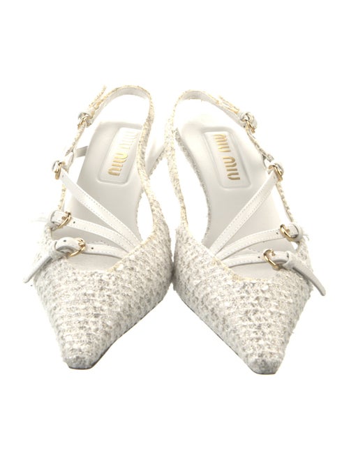 Miu Miu Leather Slingback Pumps