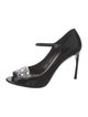 Miu Miu Patent Leather Crystal Embellishments Pumps
