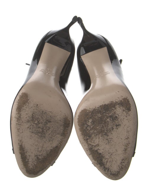 Miu Miu Patent Leather Crystal Embellishments Pumps