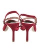 Miu Miu Suede Crystal Embellishments Slingback Pumps