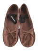 Miu Miu Satin Bow Accents Ballet Flats