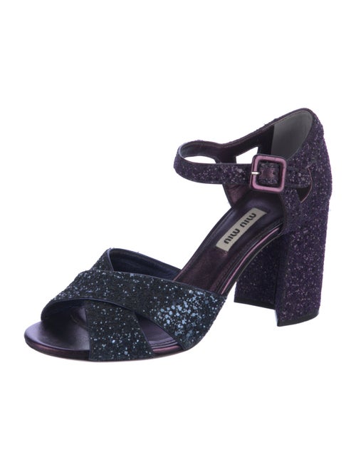 Miu Miu Glitter Sandals