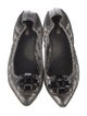 Miu Miu Leather Crystal Embellishments Ballet Flats