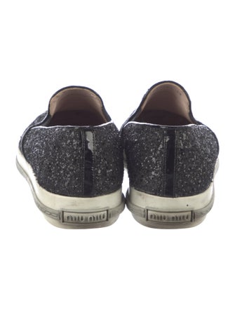 Miu Miu Glitter Printed Sneakers