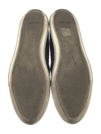 Miu Miu Glitter Printed Sneakers