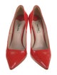 Miu Miu Patent Leather Glitter Accents Pumps