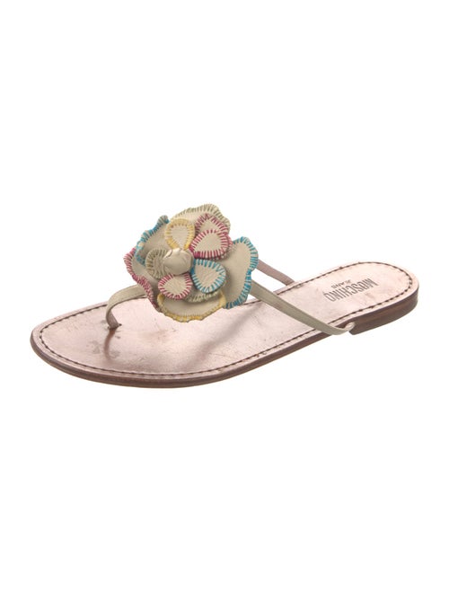 Miu Miu Leather Flip Flops