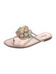 Miu Miu Leather Flip Flops