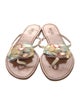 Miu Miu Leather Flip Flops