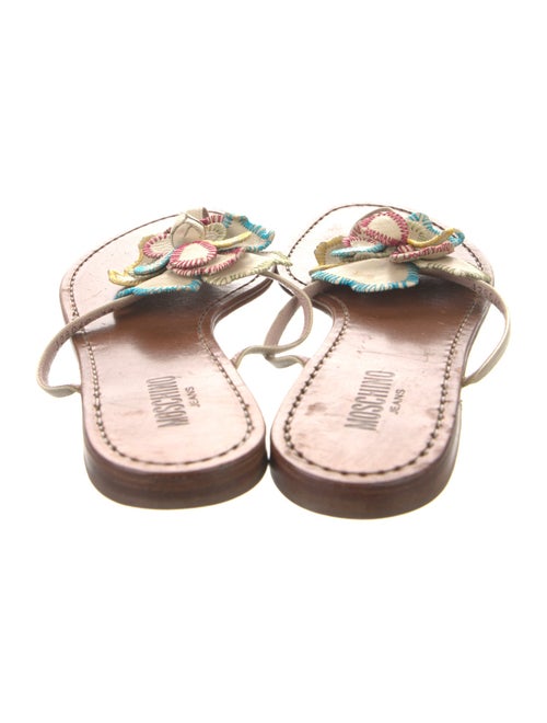 Miu Miu Leather Flip Flops
