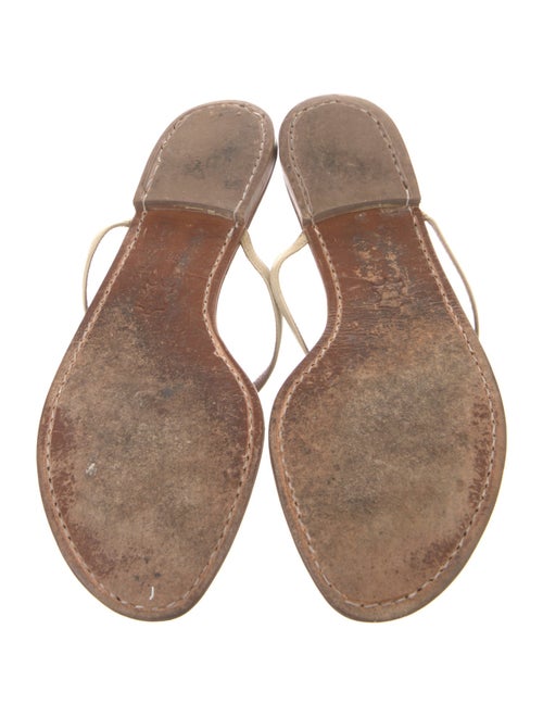 Miu Miu Leather Flip Flops