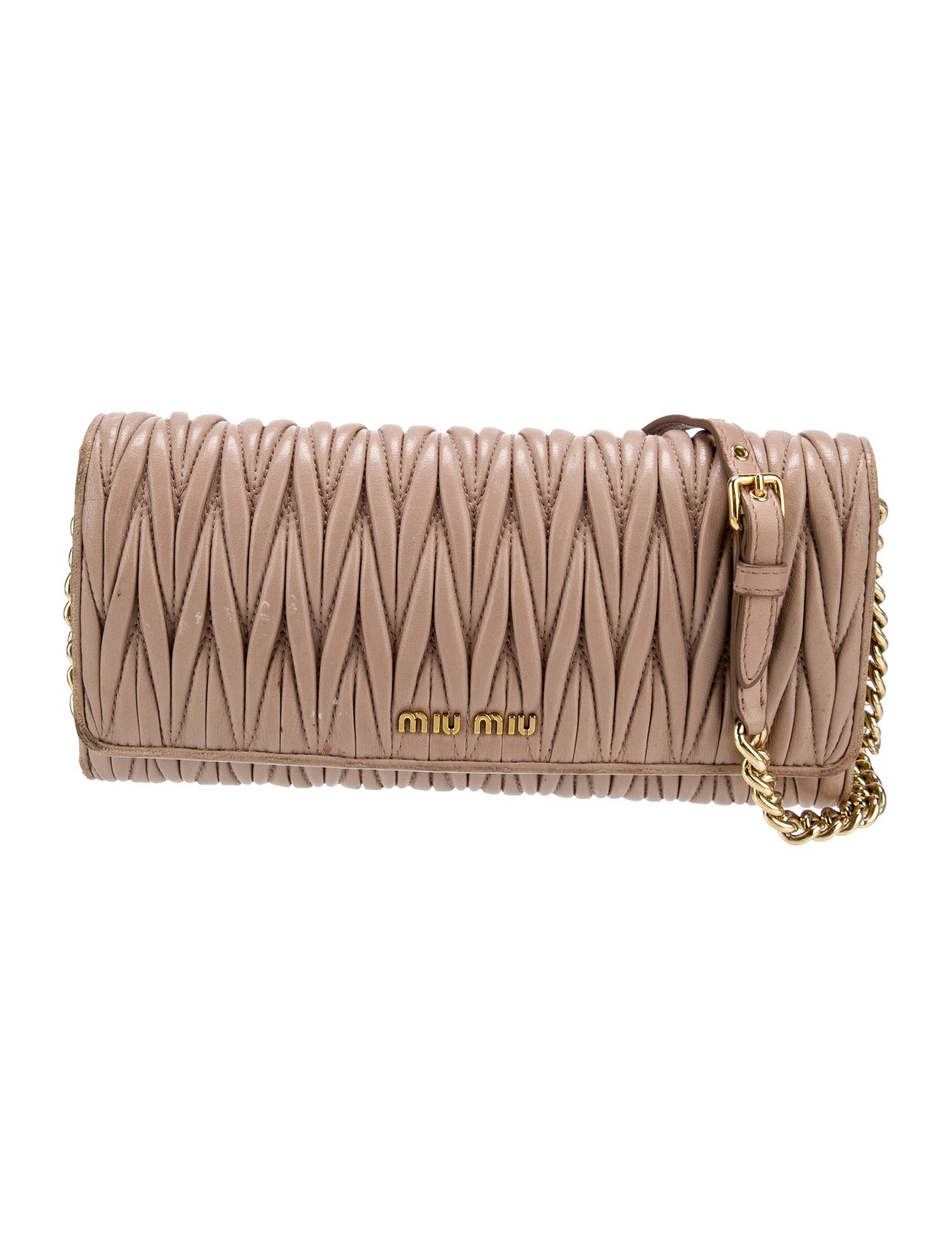 Miu Miu Lambskin Shoulder Bag