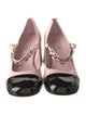 Miu Miu Leather Chain-Link Accents Pumps