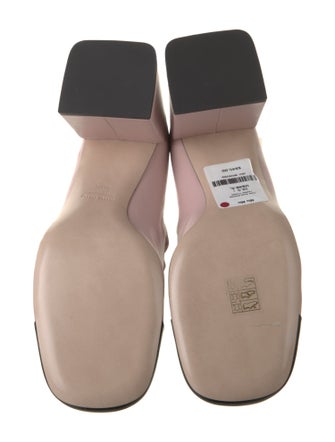 Miu Miu Leather Chain-Link Accents Pumps