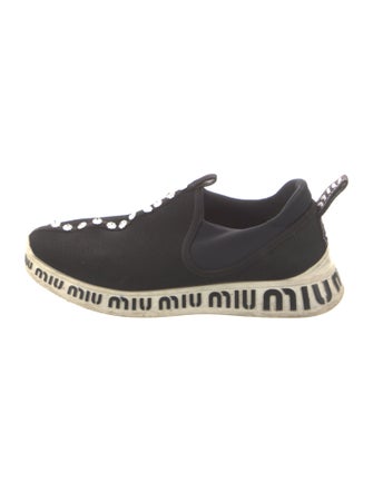Miu Miu Crystal Embellishments Sneakers