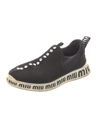Miu Miu Crystal Embellishments Sneakers