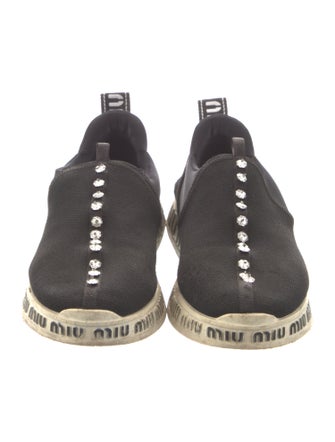 Miu Miu Crystal Embellishments Sneakers