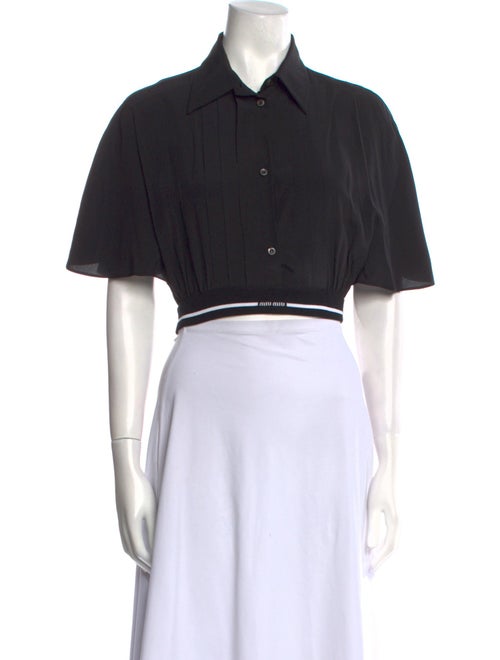 Miu Miu 2023 Silk Crop Top