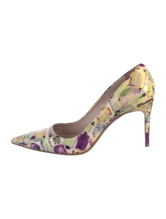 Miu Miu Patent Leather Printed Pumps