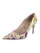 Miu Miu Patent Leather Printed Pumps