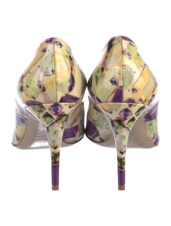 Miu Miu Patent Leather Printed Pumps