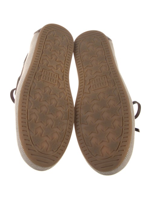 Miu Miu Leather Printed Sneakers