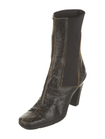 Miu Miu Leather Chelsea Boots