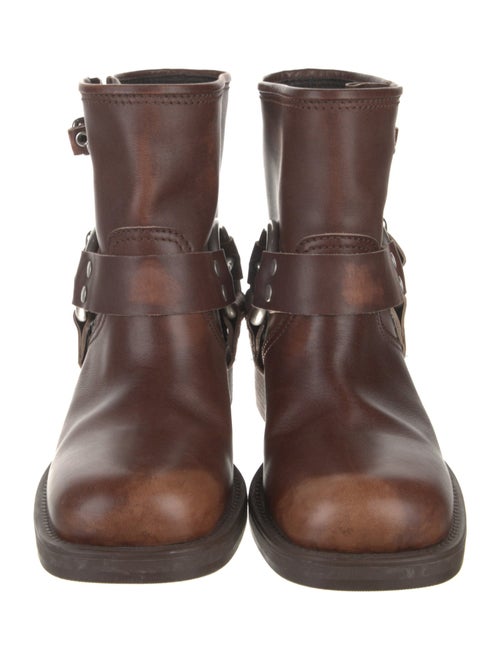 Miu Miu Leather Moto Boots