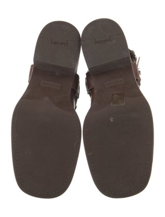 Miu Miu Leather Moto Boots