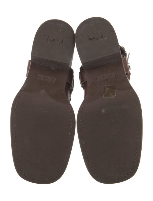 Miu Miu Leather Moto Boots