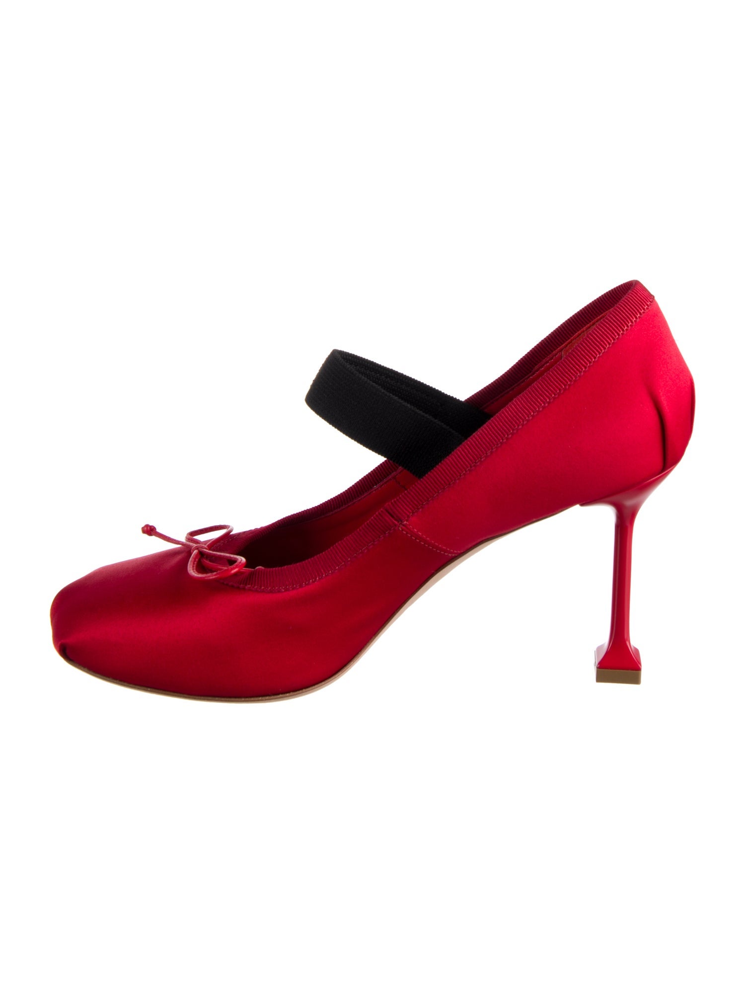 Miu Miu Satin Bow Accents Pumps