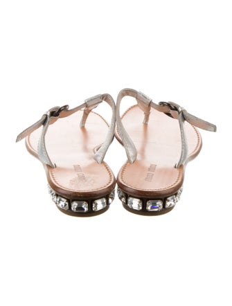 Miu Miu Leather Slides