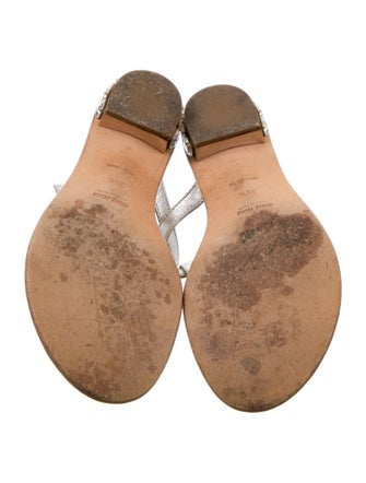 Miu Miu Leather Slides