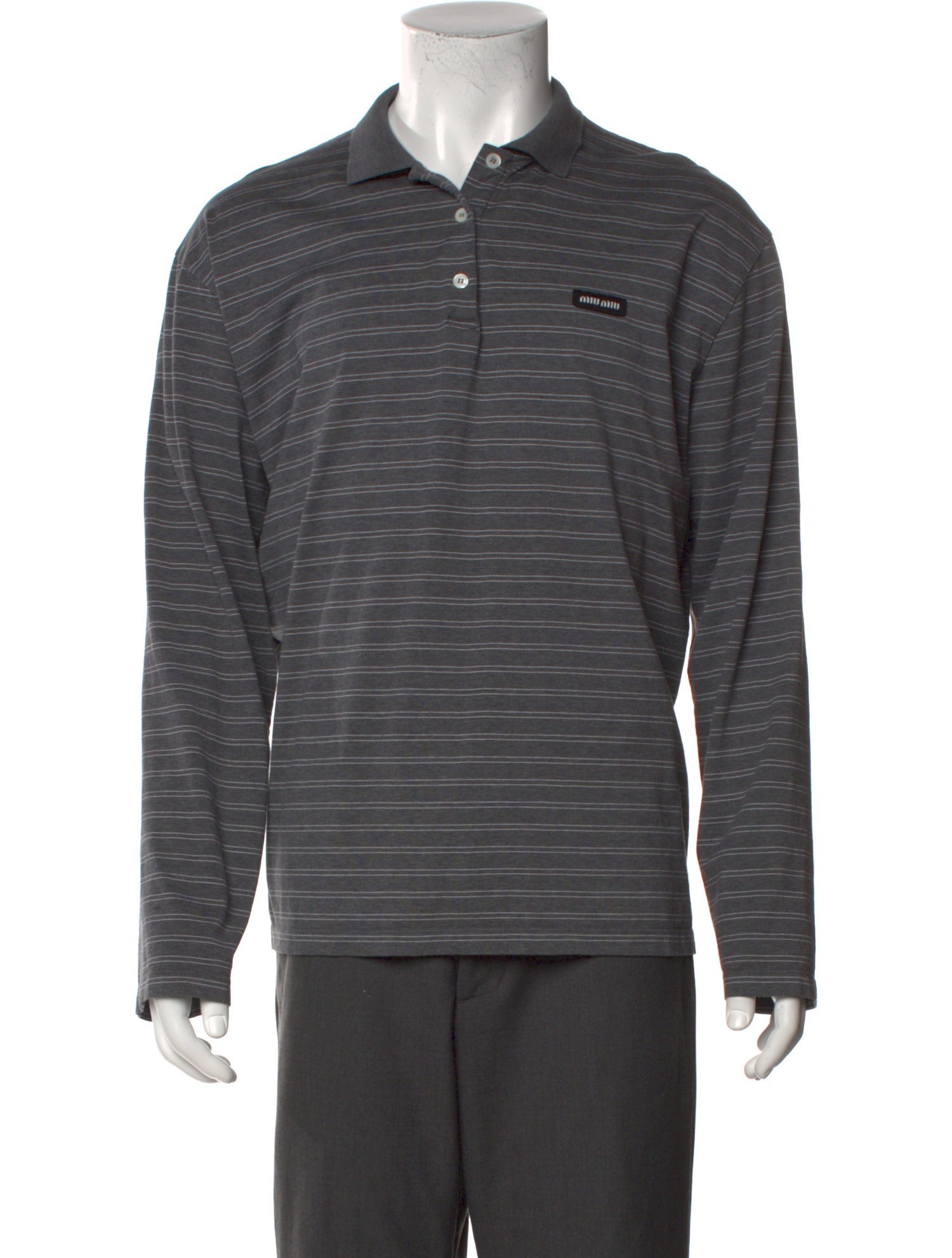 Miu Miu 2025 Striped Polo Shirt